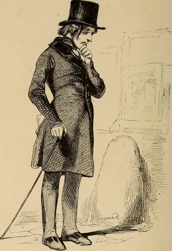 An illustration from Pictures of the French: a series of literary and graphic delineations of French character, 1840, leaf 91