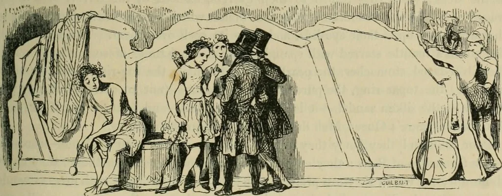 An illustration from Pictures of the French, a series of literary and graphic delineations of French character, 1840, leaf 140