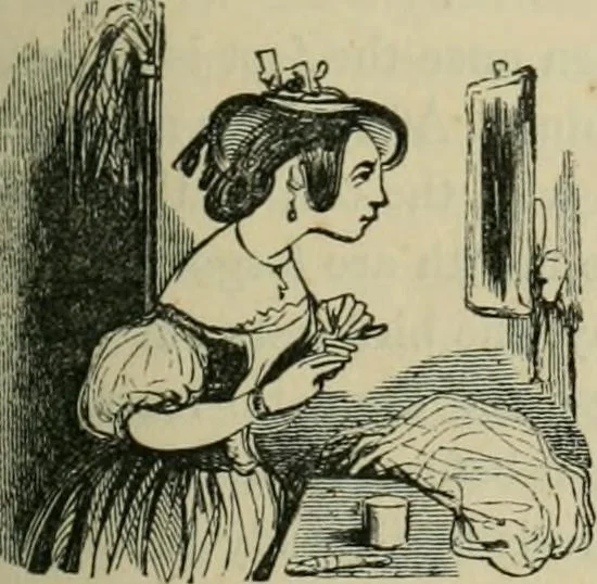 An illustration from Pictures of the French, a series of literary and graphic delineations of French character, 1840, leaf 140