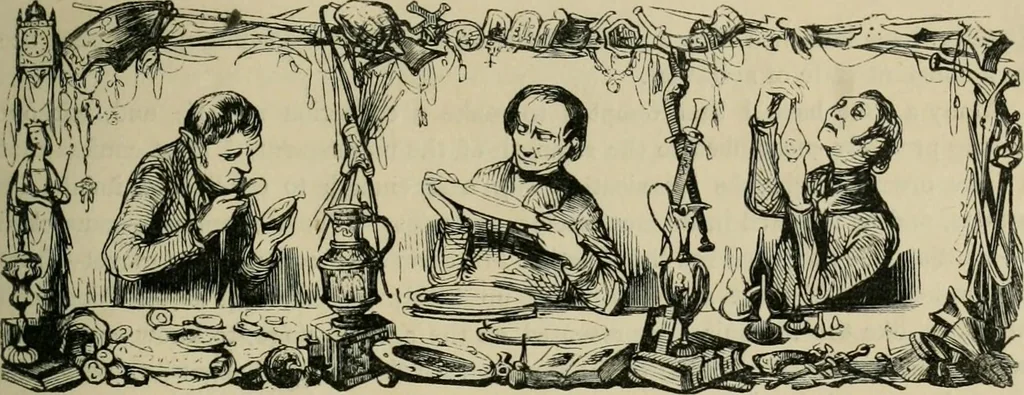 An illustration from Pictures of the French, a series of literary and graphic delineations of French character, 1840, leaf 150