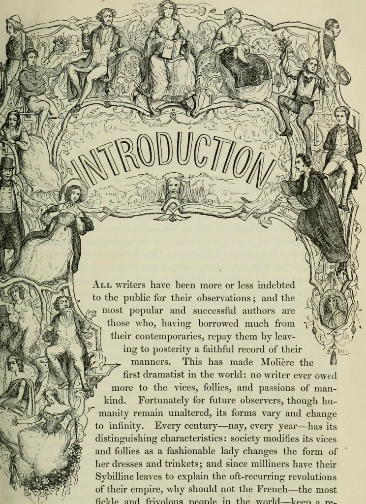 An illustration from Pictures of the French, a series of literary and graphic delineations of French character, 1840, leaf 18