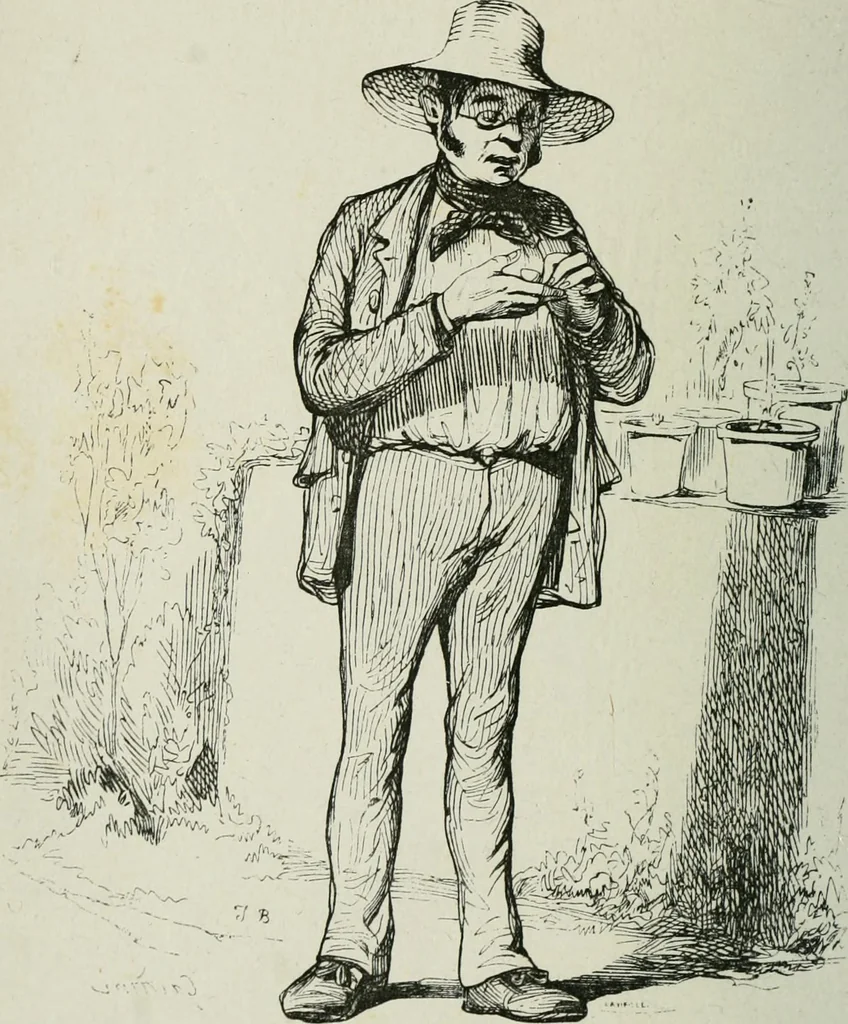 An illustration from Pictures of the French, a series of literary and graphic delineations of French character, 1840, leaf 183