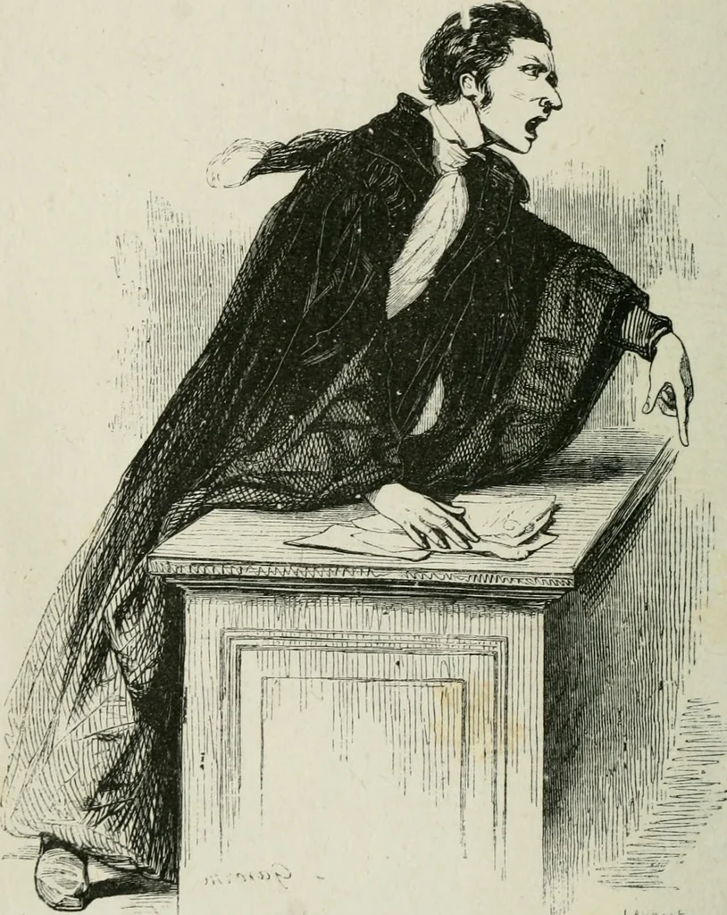 An illustration from Pictures of the French, a series of literary and graphic delineations of French character, 1840, leaf 191