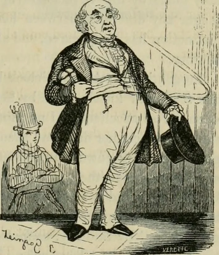 An illustration from Pictures of the French, a series of literary and graphic delineations of French character, 1840, leaf 208