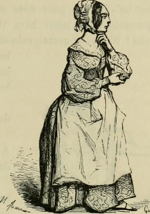 An illustration from Pictures of the French, a series of literary and graphic delineations of French character, 1840, leaf 210