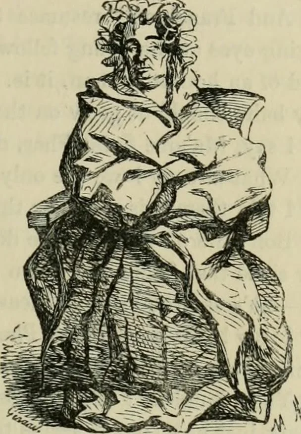 An illustration from Pictures of the French, a series of literary and graphic delineations of French character, 1840, leaf 218