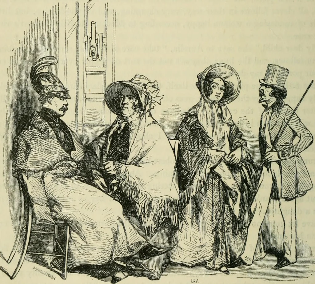 An illustration from Pictures of the French, a series of literary and graphic delineations of French character, 1840, leaf 221
