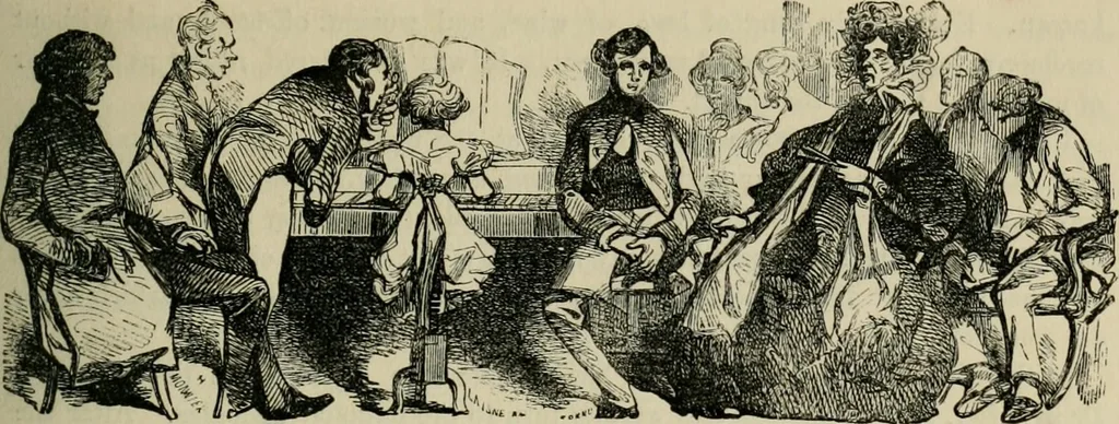 An illustration from Pictures of the French, a series of literary and graphic delineations of French character, 1840, leaf 224