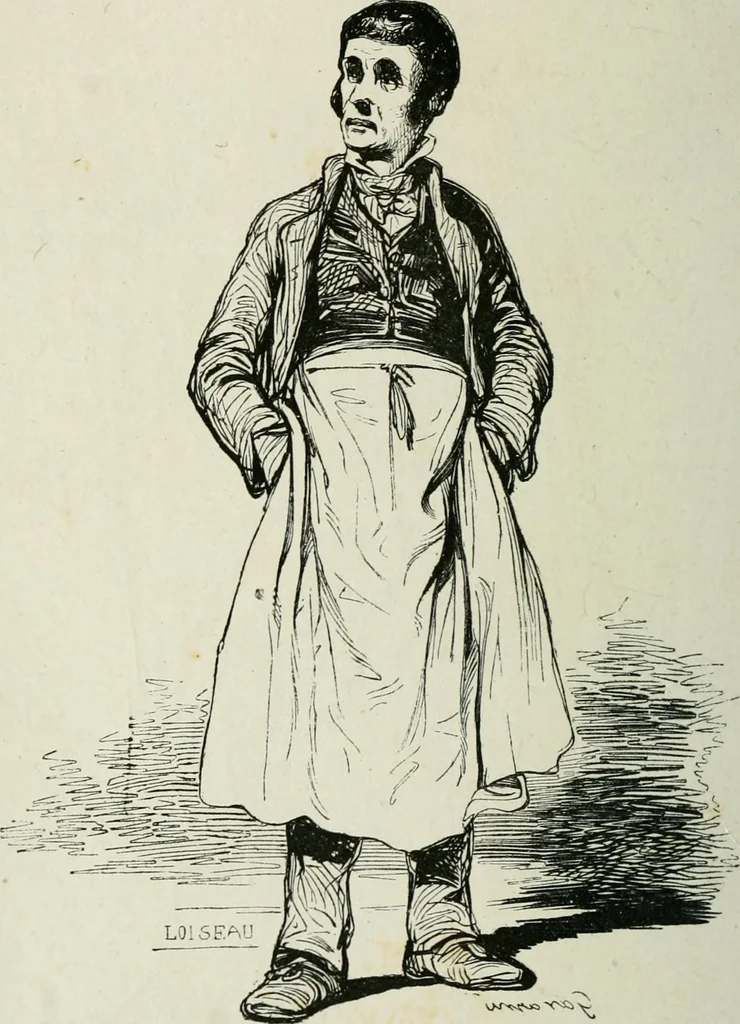 An illustration from Pictures of the French, a series of literary and graphic delineations of French character, 1840, leaf 253