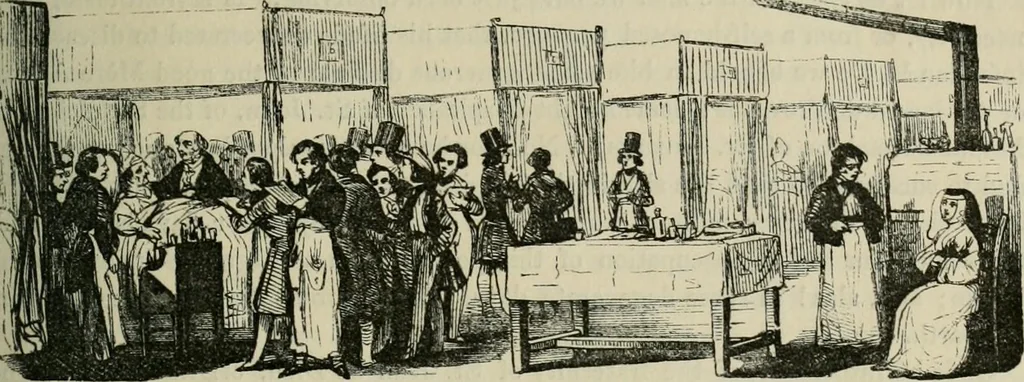 An illustration from Pictures of the French, a series of literary and graphic delineations of French character, 1840, leaf 254
