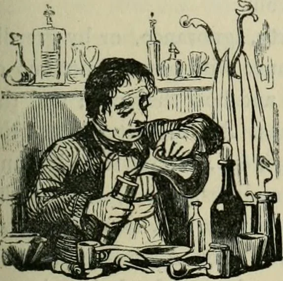 An illustration from Pictures of the French, a series of literary and graphic delineations of French character, 1840, leaf 254