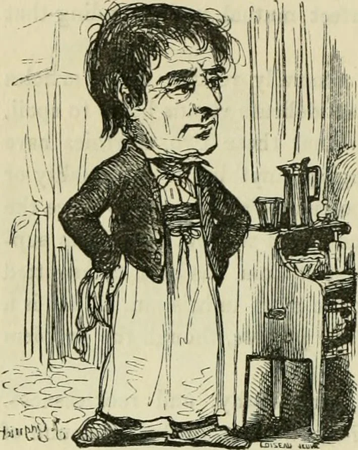 An illustration from Pictures of the French, a series of literary and graphic delineations of French character, 1840, leaf 259