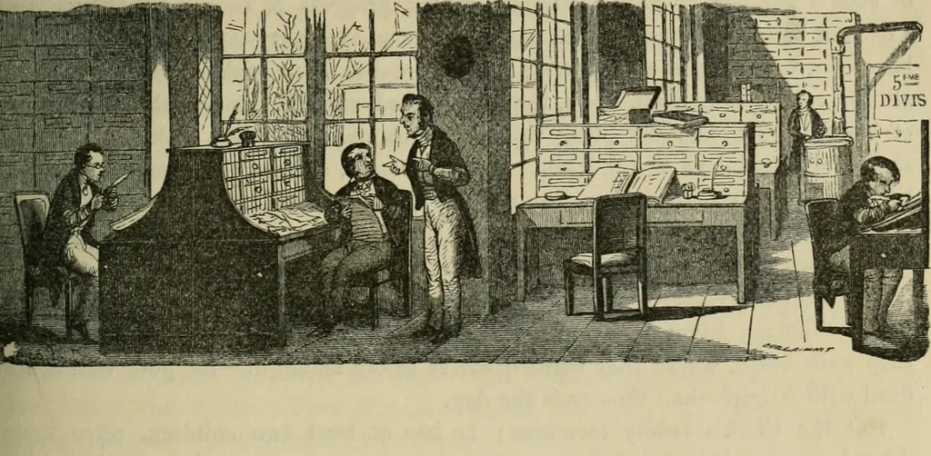 An illustration from Pictures of the French, a series of literary and graphic delineations of French character, 1840, leaf 264