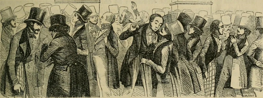An illustration from Pictures of the French, a series of literary and graphic delineations of French character, 1840, leaf 334
