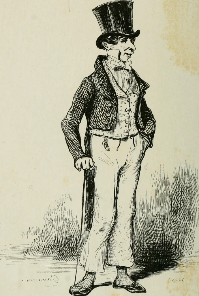 An illustration from Pictures of the French, a series of literary and graphic delineations of French character, 1840, leaf 371