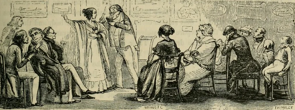 An illustration from Pictures of the French, a series of literary and graphic delineations of French character, 1840, leaf 392