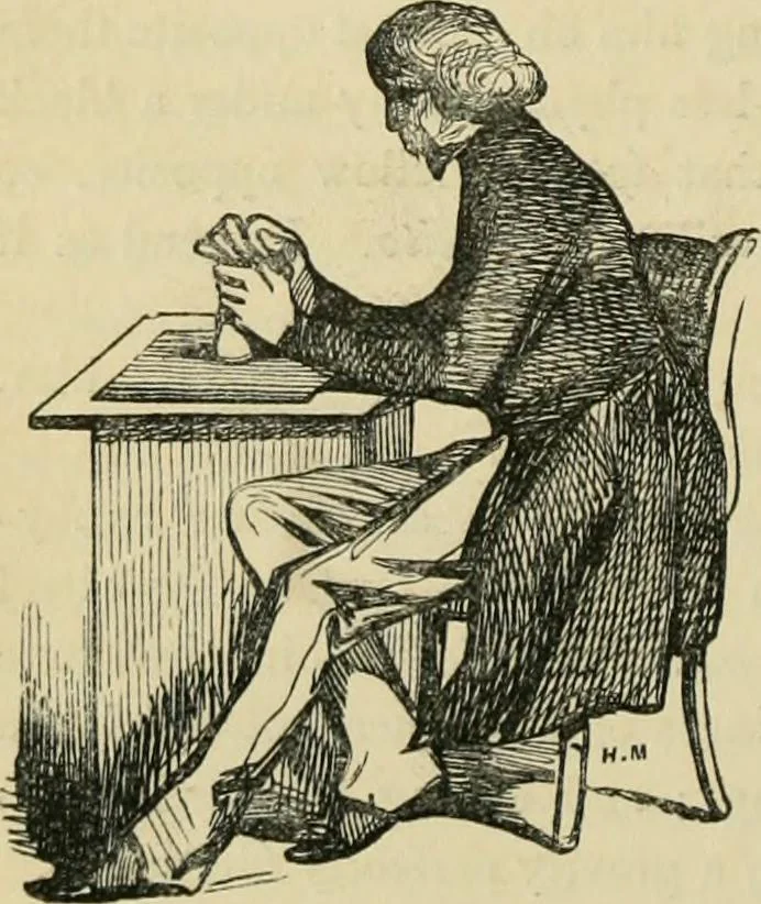An illustration from Pictures of the French, a series of literary and graphic delineations of French character, 1840, leaf 413