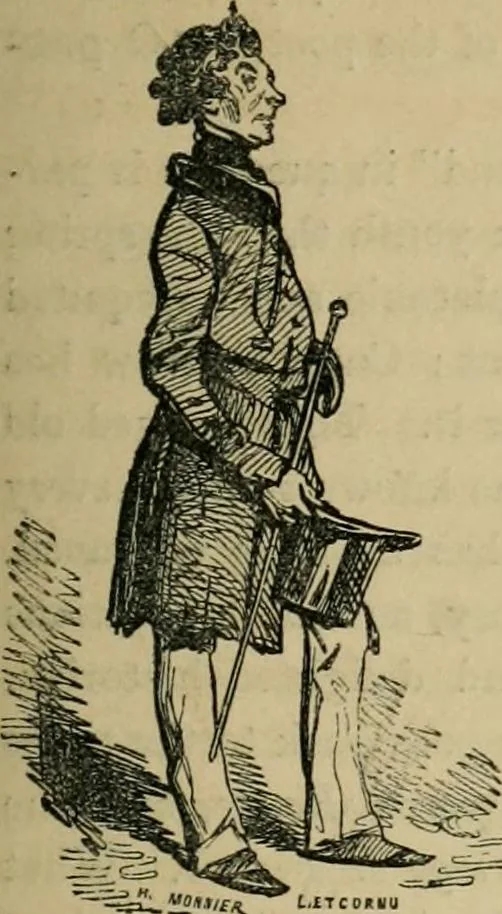 An illustration from Pictures of the French, a series of literary and graphic delineations of French character, 1840, leaf 416