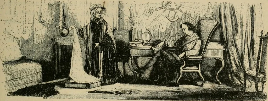 An illustration from Pictures of the French, a series of literary and graphic delineations of French character, 1840, leaf 462