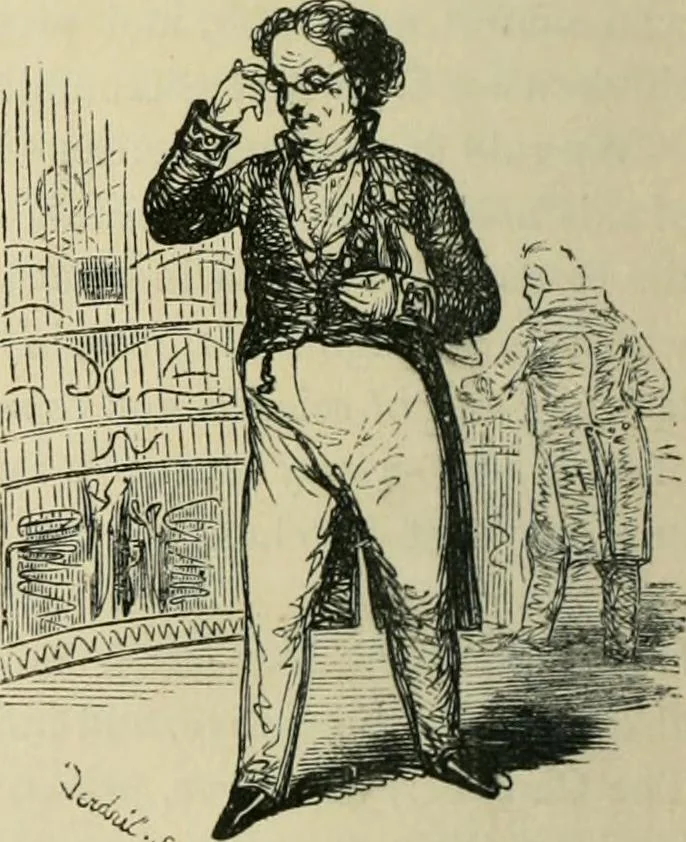 An illustration from Pictures of the French, a series of literary and graphic delineations of French character, 1840, leaf 477