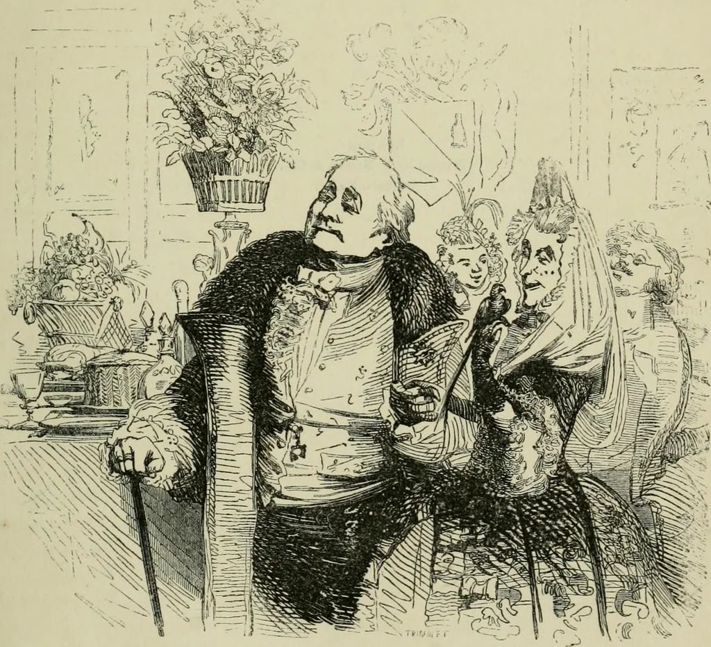 An illustration from Pictures of the French, a series of literary and graphic delineations of French character, 1840, leaf 480