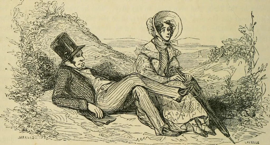 An illustration from Pictures of the French, a series of literary and graphic delineations of French character, 1840, leaf 49