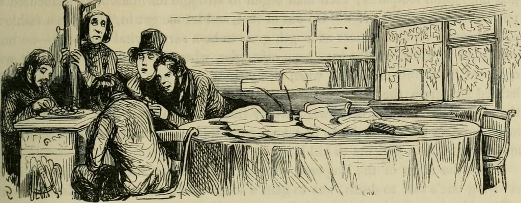 An illustration from Pictures of the French, a series of literary and graphic delineations of French character, 1840, leaf 82