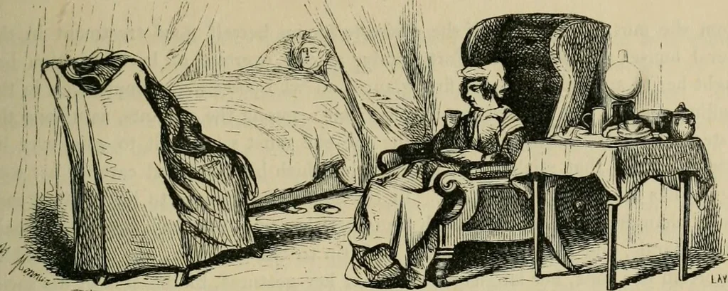 An illustration from Pictures of the French, a series of literary and graphic delineations of French character, 1840, leaf 92