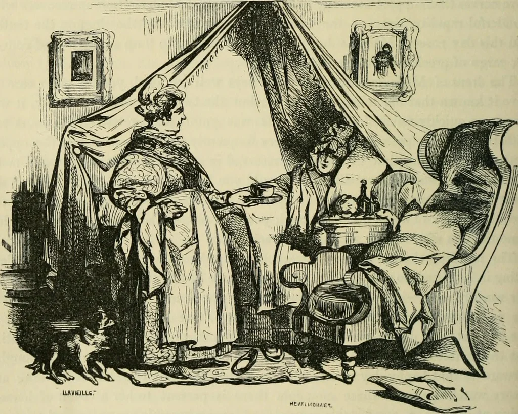 An illustration from Pictures of the French, a series of literary and graphic delineations of French character, 1840, leaf 99