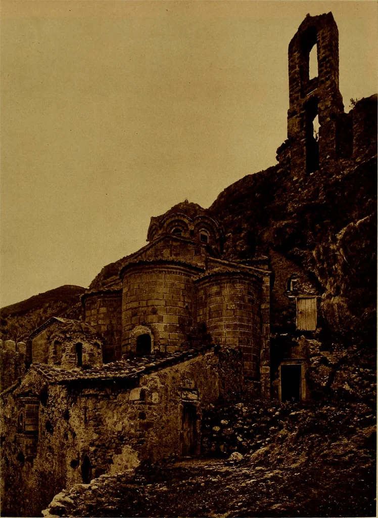 An illustration from ...Picturesque Greece architecture, landscape, life of the people, 1922, leaf 104