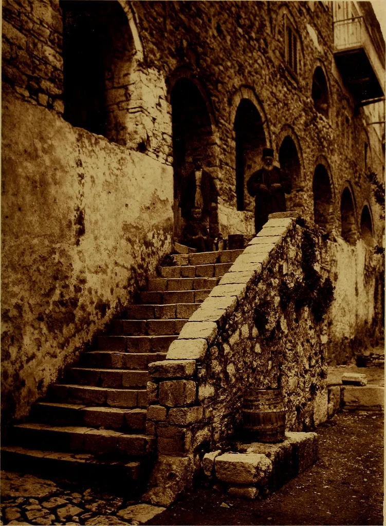 An illustration from ...Picturesque Greece architecture, landscape, life of the people, 1922, leaf 132