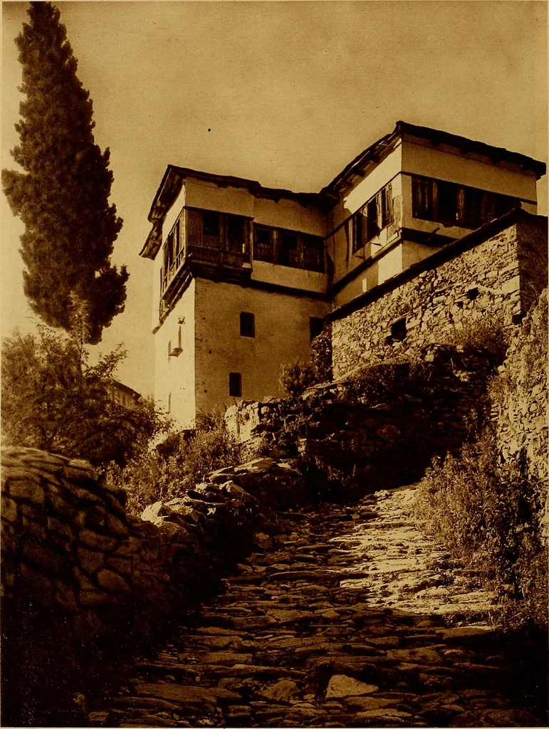 An illustration from ...Picturesque Greece architecture, landscape, life of the people, 1922, leaf 143