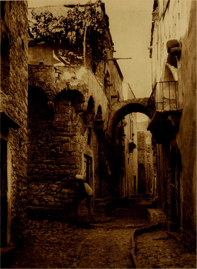 An illustration from ...Picturesque Greece architecture, landscape, life of the people, 1922, leaf 190