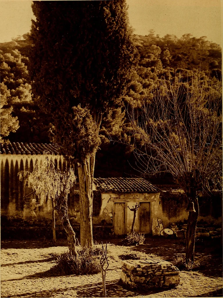 An illustration from ...Picturesque Greece architecture, landscape, life of the people, 1922, leaf 69