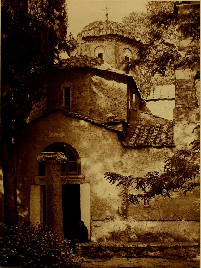 An illustration from ...Picturesque Greece architecture, landscape, life of the people, 1922, leaf 70