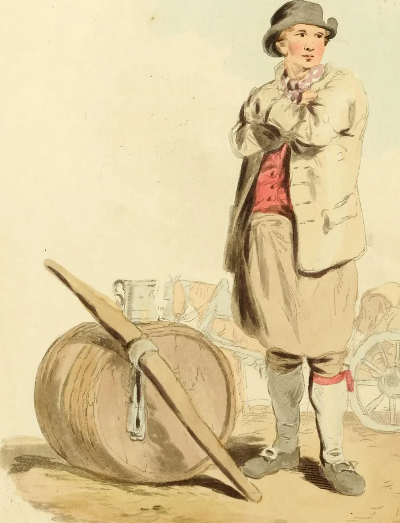 An illustration from Picturesque representations of the dress and manners of the English, 1813, leaf 131