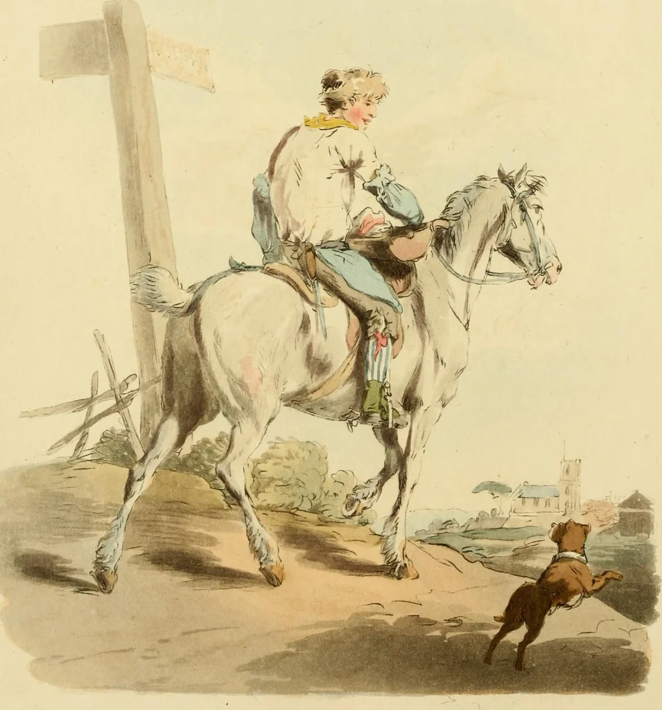 An illustration from Picturesque representations of the dress and manners of the English, 1813, leaf 139