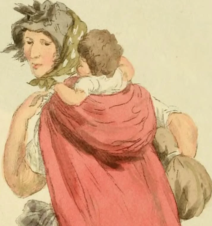 An illustration from Picturesque representations of the dress and manners of the English, 1813, leaf 157