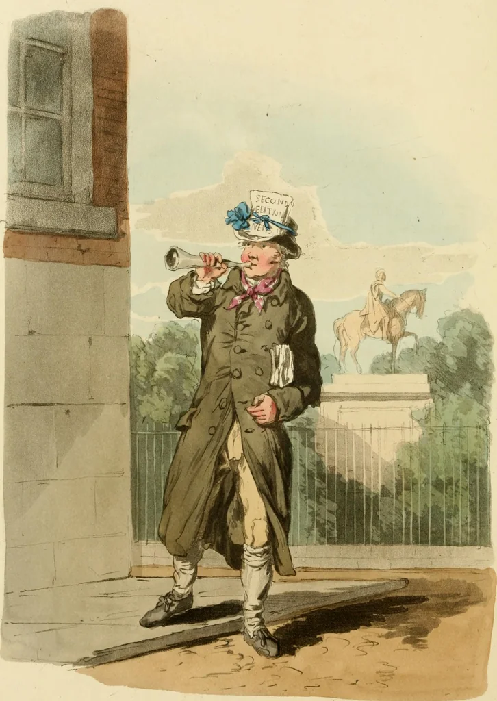 An illustration from Picturesque representations of the dress and manners of the English, 1813, leaf 201