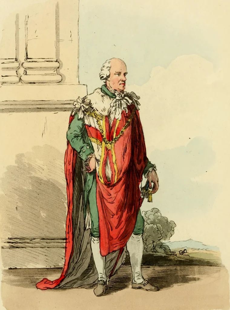 An illustration from Picturesque representations of the dress and manners of the English, 1813, leaf 31