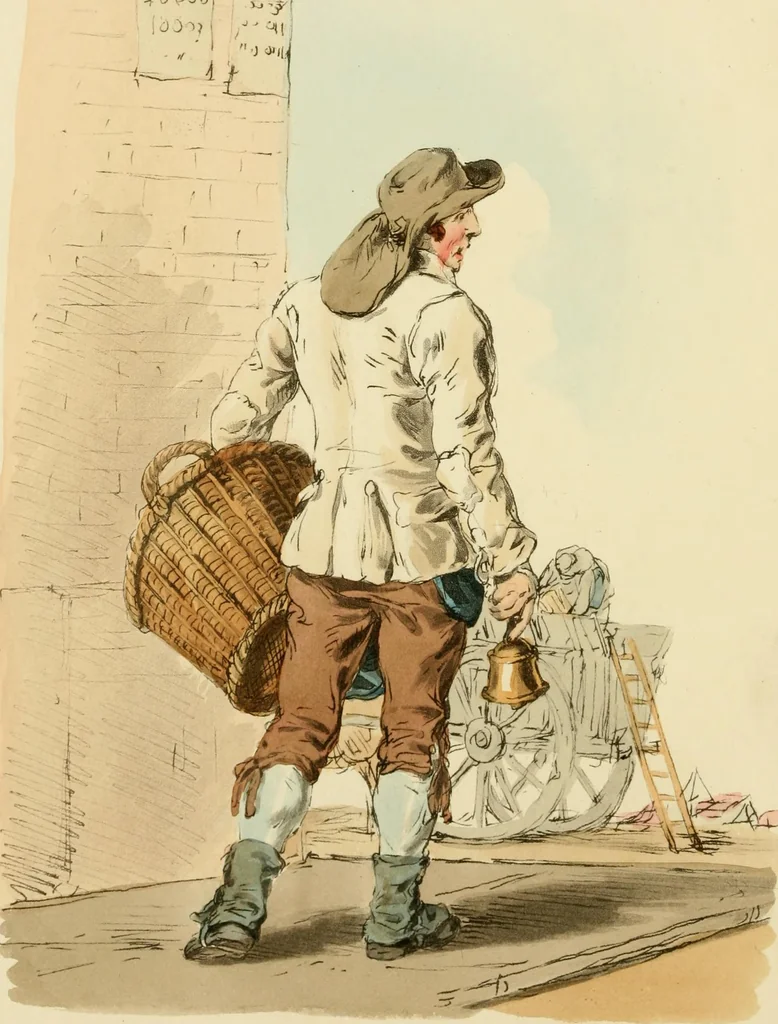An illustration from Picturesque representations of the dress and manners of the English, 1813, leaf 35
