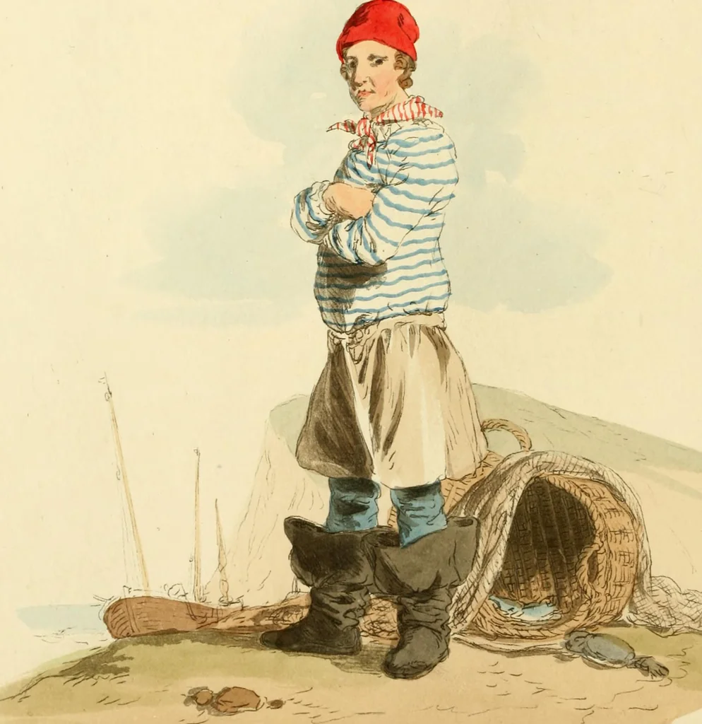 An illustration from Picturesque representations of the dress and manners of the English, 1813, leaf 39