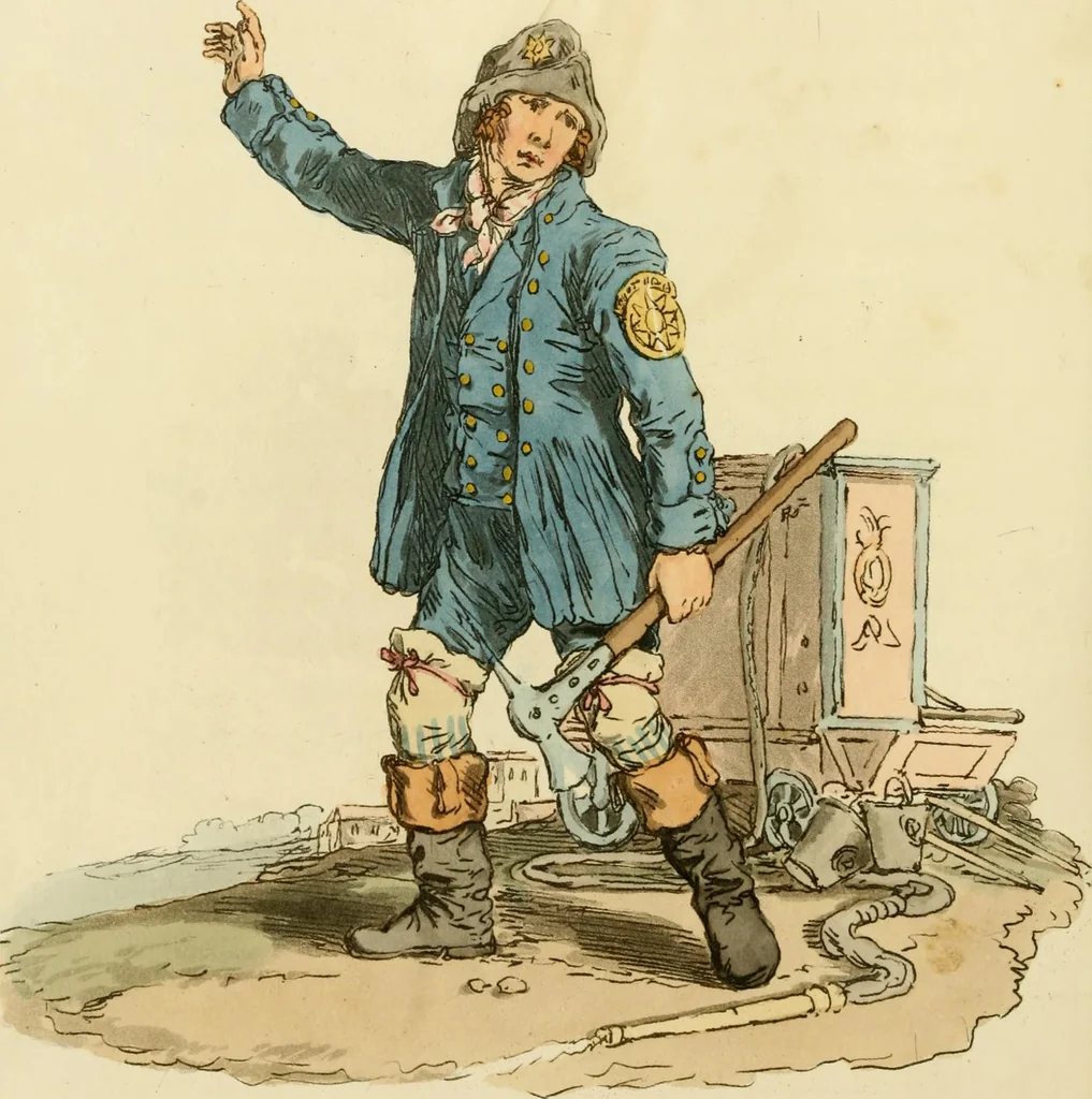 An illustration from Picturesque representations of the dress and manners of the English, 1813, leaf 43