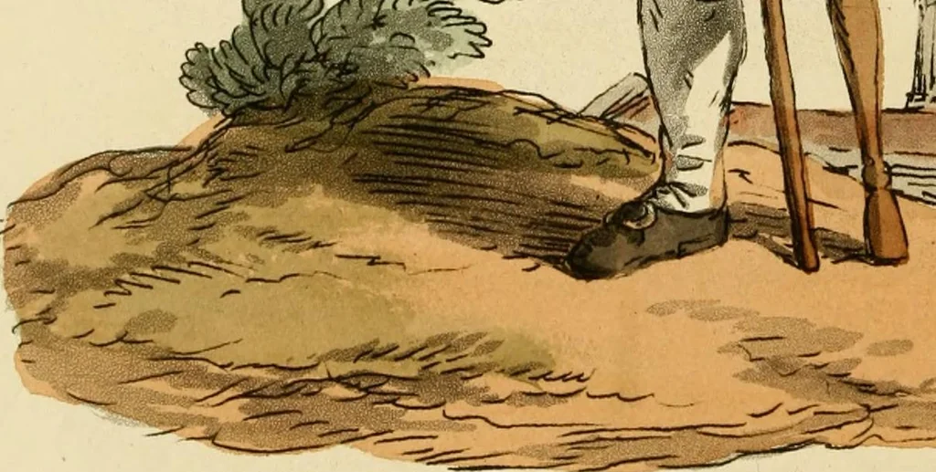 An illustration from Picturesque representations of the dress and manners of the English, 1813, leaf 55