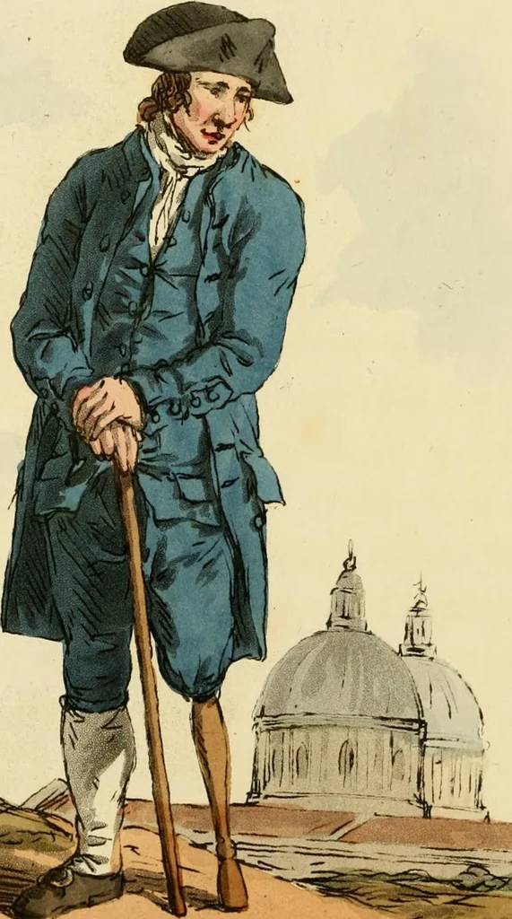 An illustration from Picturesque representations of the dress and manners of the English, 1813, leaf 55