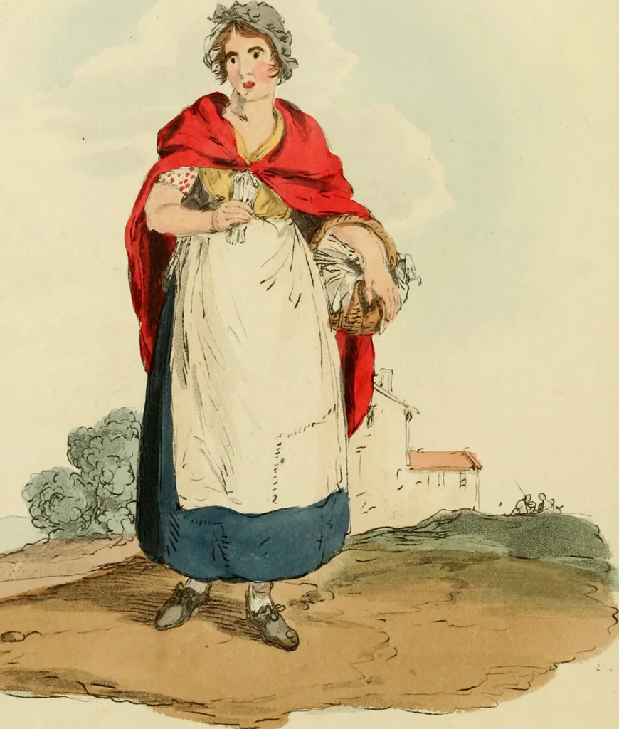 An illustration from Picturesque representations of the dress and manners of the English, 1813, leaf 83