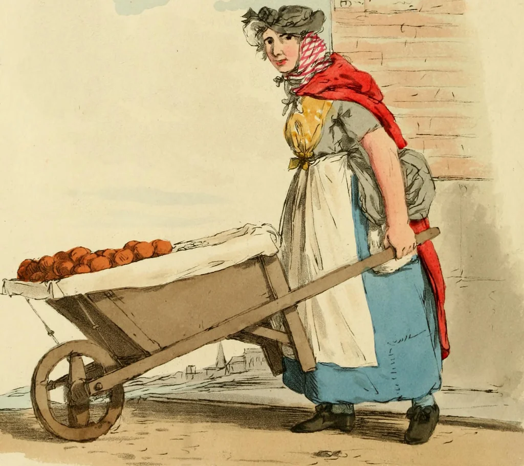 An illustration from Picturesque representations of the dress and manners of the English, 1813, leaf 95