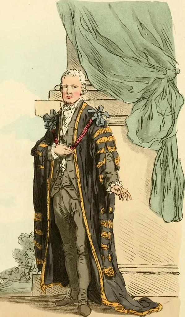 An illustration from Picturesque representations of the dress and manners of the English, 1813, leaf 99