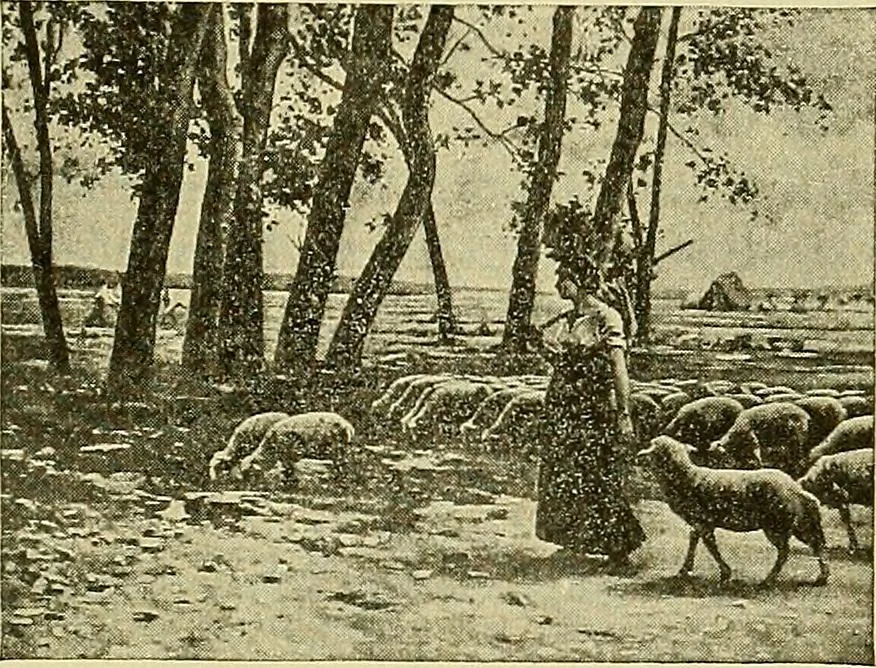 An illustration from Picture studies; studies of one hundred five of the world's famous pictures best adapted for use in the schools and for schoolroom decoration, 1917, leaf 348