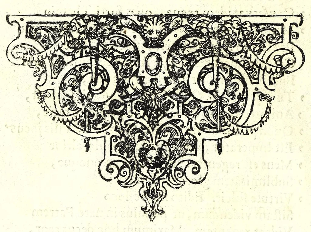An illustration from Pietas victrix, sive, Flavius Constantinus Magnus, de Maxentio tyranno victor : acta Viennae ludis Caesareis augustissimo romanor. imperatori, Hungariae Bohemiaeque regi Leopoldo, a studiosa juventute Caesarei et Academici collegii Societatis Jesu, mense febrvario, die anno M.DC.LIX, 1659, leaf 122